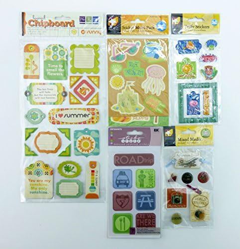 American Traditional Designs Quantity 5 Summer Vacation Sticker Sheets