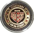 Hand painted card guard, card cover - Bad Beat