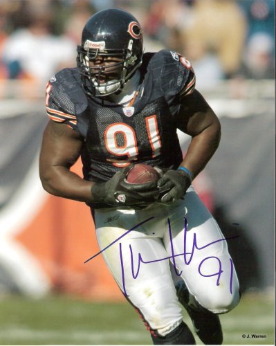 Tommie Harris Autographed 8x10 Photo #1 (Chicago Bears)