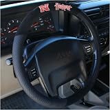 Nebraska Cornhuskers Black Steering Wheel Cover