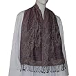 Mens Wool Muffler Neck Scarf Accessory Jacquard Design 12 x 60 inches (wsmf050)