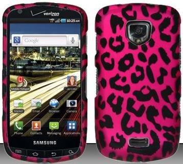 Pink Leopard Hard Snap On Case Cover Faceplate Protector for Samsung Droid Charge 4G i520 i510 Verizon + Free Texi Gift Box