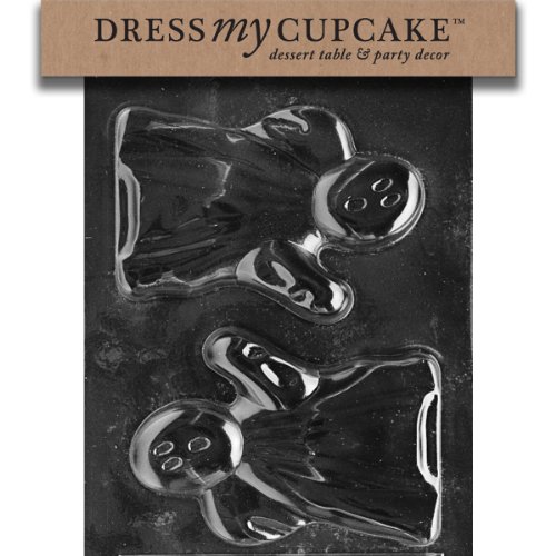 Dress My Cupcake DMCH086 Chocolate Candy Mold, Ghost for Specialty Box, Halloween