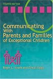 Communicating with Parents and Families of Exceptional Children