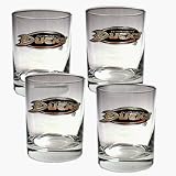 Anaheim Ducks 4 Piece Rocks Glass Set