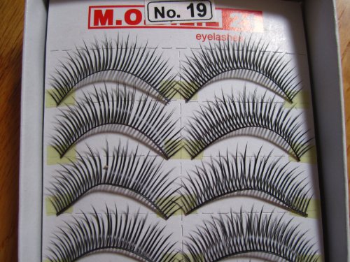 Model 21 High End No. 12,13,14,15,16,17,18,19 or 20 False Fake Eyelashes 10 Pairs