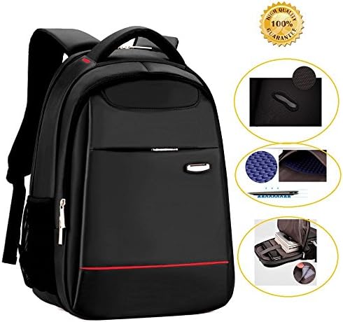 Waterproof &amp;Shockproof Thickened Polyester Laptop Backpack Double Shoulder Bag For 17Inch Laptops,SHINEPA Business Backpack Computer Bag Travel Backpack School Bag