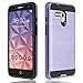 Alcatel One Touch Fierce XL Case, ZeopoCase Hybrid Armor Dual Layer Defender Protective Hard Case Cover for Alcatel OneTouch Fierce XL (5054) (Purple)
