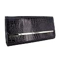 357 Ladies Purple Patent Wedding Party Womens Clutch Bag