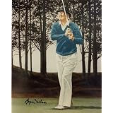 Byron Nelson Autographed  Signed Artwork Golf 8x10 Photo