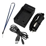 GTMax EN-EL12 Travel AC Battery Charger and Car Adapter + 5FT USB Data Cabl ....