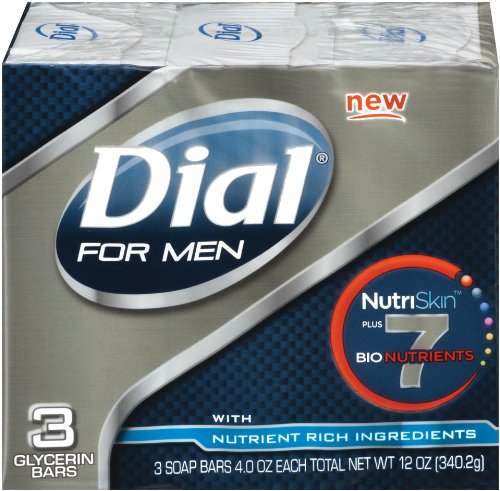 Dial for Men Nutriskin Bar Original, 4-Ounces Pack, 3-Count (Pack of 3)