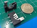 自作・作る工作用電池ボックス・電池ケース＜縦差しボタン電池CR2032用ホルダ　2.54mmピッチ＞2個入＜bat-365＞