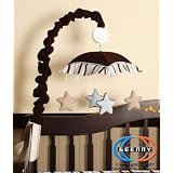 GEENNY Musical Mobile For Brown Blue Star and Moon... by GEENNY
