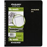 AT-A-GLANCE Monthly Planner 2016, 12 Months, 6.88 x 8.75 Inch Page Size, Black (7012005)