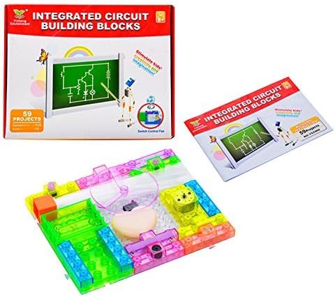BOOGU Intergrated Eletronic Circuit Building Blocks Study Entertainment Toys Set Electronics Discovery Kit - 59 Projectors