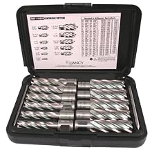 Jancy Slugger Cobalt Steel Annular Cutter Set (11 piece), Uncoated (Bright) Finish, 3/4" Annular Shank, 2" Cut Depth, 7/16" to 1-1/16" Sizes