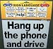 Gag Gift "Car-to-Car" Sign Language Signs! 8 Different Saying's and Reverse Printed on the Backside. (1 Set)