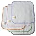 Satsuma Designs 5 Pack Organic Flannel Wash Cloths and Wipes