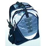 Idena 240043 - Freizeitrucksack mit Seitentaschen schwarz / silbervon "Idena"