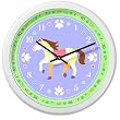 Olive Kids - Patchwork Ponies Clock (White) Olive Kids - Patchwork Ponies Clock (White)