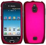 Samsung Exhibit 4G T759 Rubberized Rosepink HARD PROTECTOR COVER CASE/SNAP  ....