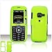PCMICROSTORE Brand LG Rumor Scoop Solid Green Snap-On Case Cover with Removable Swivel Belt Clip
