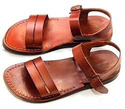 Samaria Style I - Camel Shoemaker Unisex Outdoor Leather Biblical (Jesus - Yashua) Sandals - Sandals from the Holy Land