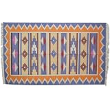 Oriental Rug Cotton Dhurrie Handmade in India 5 x 3 Feet