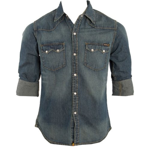 Soul Cal Long Sleeve Hunter Shirt - Dark blue - Mens - Medium
