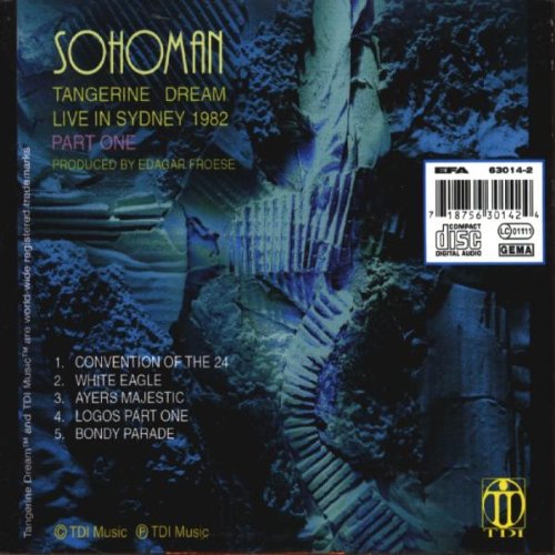 Disco de Tangerine Dream «Sohoman»