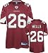 Chris Wells Jersey: Reebok Authentic Red #26 Arizona Cardinals Jersey