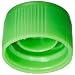Chemglass CLS-3004-003 Microtube Closure with O-Ring, Green (Pack of 1000)