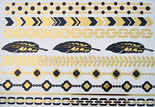 ShimmerTatts Temporary Metallic Tattoos