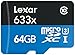 Lexar High-Performance MicroSDXC 633x 64GB UHS-I/U3 (Up to 95MB/s Read) w/USB 3.0 Reader Flash Memory Card LSDMI64GBBNL633R