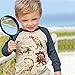 Frogwill Toddler Boys Dinosaur Long Sleeve T Shirts Top Tee Size 2-7 Years