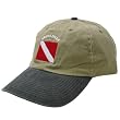 New Embroidered 2-Tone Scuba Diver Cap - Khaki Tan
