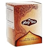 Yogi Tea African Redbush Peach, Tea Bags, 16-Count Boxes (Pack of 6)