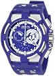 Invicta Mens 0633 Reserve Collection Akula Chronograph Blue Dial Blue Polyurethane Watch