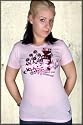 Cardboard Robot Blinded By The $$$ Short Sleeve Tee Shirt in Pink
