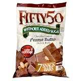 Fifty-50 Chocolate Coated Peanut Butter Bars, 4.7-Ounce Bars (Pack of 8)