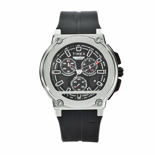 Timex Men's T5K354 Ironman Dress Black Rubber Watch