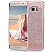 Galaxy Note 7 Case,Inspirationc® Beauty Luxury Diamond Hybrid Glitter Bling Hard Shiny Sparkling with Crystal Rhinestone Cover Case for Samsung Galaxy Note 7--Rose Gold