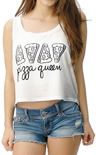 Pizza Queen Crop Top M