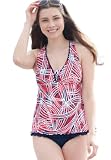 Woman Within Plus Size Print swim top by Swim 365