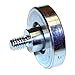 Steel Flat Bearing w/ Screw Stud - 1-5/16" Diameter - 5/16" Tread Width