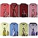 Milano Moda Men's Dress Shirt with Tie/Handkerchief HLSG21 New York Brand