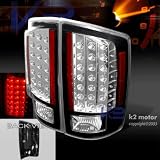 07-08 Dodge Ram 1500 2500 3500 Led Tail Lights Black