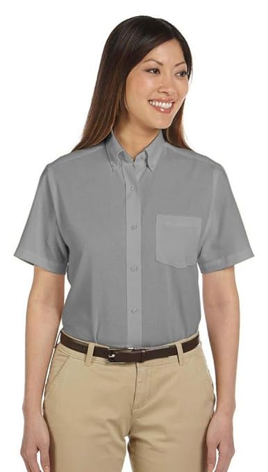 Woman's gray dress shirt