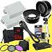 Canon EOS Rebel T4i 18 MP CMOS Digital SLR Camera LP-E8 Lithium Ion Replacement Battery 1500 mAh + 16GB SDHC Class 10 Memory Card + 3 Piece Filter Kit + Wide Angle Lens + 2x Telephoto Lens + Mini HDMI Cable + Full Size Tripod + SDHC Card USB Reader + Memory Card Wallet + Deluxe Starter Kit Bundle DavisMAX T4i Accessory Kit